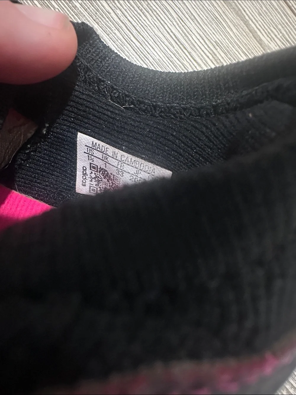 Soccer Adidas Kids Slip-On cleats Pink and Black